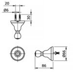 Móc áo TOTO TX704AC CURIO - Ảnh 2
