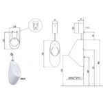 Bồn tiểu nam CAESAR U0211 treo tường, thoát ngang - Ảnh 8