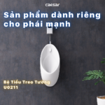 Bồn tiểu nam CAESAR U0211 treo tường, thoát ngang - Ảnh 7