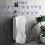 Bồn tiểu nam CAESAR U0232 treo tường, cấp nước trên, thoát ngang - Ảnh 6