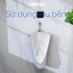 Bồn tiểu nam CAESAR U0232 treo tường, cấp nước trên, thoát ngang - Ảnh 7