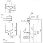Bồn tiểu nam CAESAR U0240 treo tường, thoát ngang - Ảnh 8
