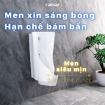 Bồn tiểu nam CAESAR U0234 treo tường, cấp nước sau, thoát ngang - Ảnh 4