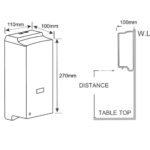 Kệ xà phòng AMERICAN STADARD WF-8006 (WF8006) cảm ứng dùng điện 220V - Ảnh 6