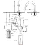 Vòi xà phòng AMERICAN STADARD WF-8102 (WF8102) cảm ứng dùng pin hoặc điện 100~240V - Ảnh 5