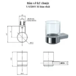 Kệ ly TOTO YAT201V dòng GB - Ảnh 5