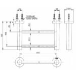 Giá treo khăn TOTO YT406W6V dòng L tròn - Ảnh 6