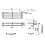 Giá treo khăn TOTO YTS903BV (2 tầng) dòng G vuông - Ảnh 5