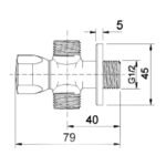Van khóa chữ T INAX A-703-7 (A7037) - Ảnh 3