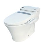 Bồn cầu INAX AC-1017R+CW-H20VN/ BW1 (AC1017R) 1 khối nắp điện tử CW-H20VN (xả gạt)