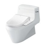 Bồn cầu INAX AC-1135+CW-H17VN/ BW1 (AC1135) 1 khối nắp điện tử CW-H17VN (xả gạt)