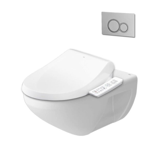 Bồn cầu INAX AC-22P+CW-H17VN/ BW1 (AC22P) treo tường nắp điện tử CW-H17VN