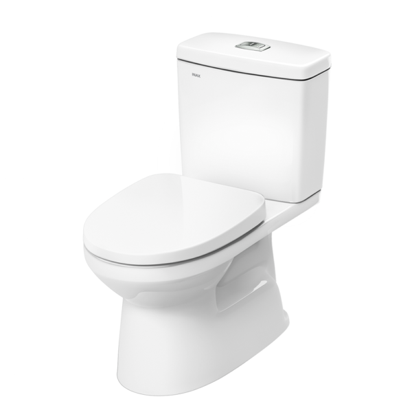 Bồn cầu INAX C-504VAN/ BW1 (C504VWN) 2 khối nắp đóng êm  CF-500VS