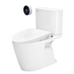 Bồn cầu INAX ACT-602+CW-S15VN/ BW1 (ACT602VN) 2 khối, nắp rửa cơ CW-S15VN , xả không chạm