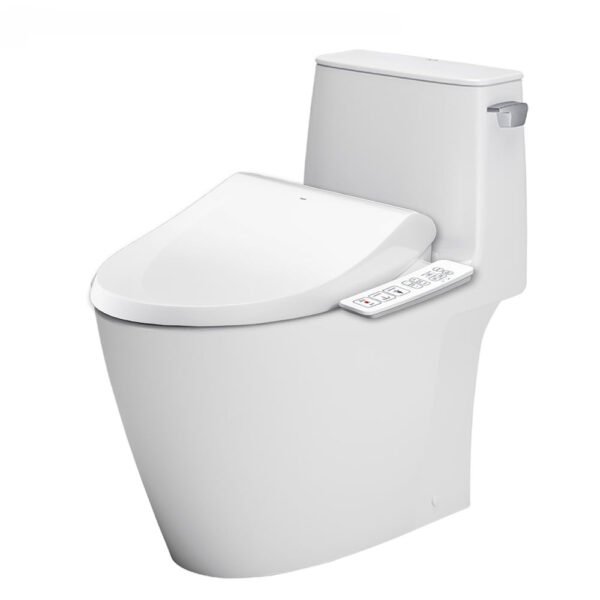 Bồn cầu INAX AC-912+CW-H17VN/ BW1 (AC912) 1 khối nắp điện tử CW-H17VN (xả gạt)