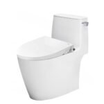 Bồn cầu INAX AC-912+CW-S15VN/ BW1 (AC912VN) 1 khối nắp rửa cơ S15VN, xả gạt