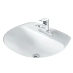 Chậu rửa mặt lavabo INAX AL-2094VEC/ BW1 (AL2094VEC) âm bàn, 3 lỗ