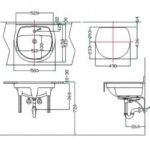 Chậu rửa mặt lavabo INAX AL-2094VEC/ BW1 (AL2094VEC) âm bàn, 3 lỗ - Ảnh 3
