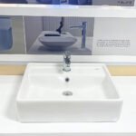 Chậu rửa mặt lavabo INAX AL-293VFC/ BW1 (AL293VFC) đặt bàn 1 lỗ - Ảnh 3