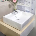 Chậu rửa mặt lavabo INAX AL-293VFC/ BW1 (AL293VFC) đặt bàn 1 lỗ - Ảnh 2