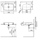 Chậu rửa mặt lavabo INAX AL-299V/ BW1 (AL229V) đặt bàn - Ảnh 6