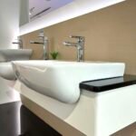 Chậu rửa mặt lavabo INAX AL-345VEC/ BW1 (AL345VEC) bán âm, 3 lỗ - Ảnh 5