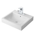 Chậu rửa mặt lavabo INAX AL-536VGC/ BW1 (AL536VGC) đặt bàn, 3 lỗ