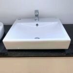 Chậu rửa mặt lavabo INAX AL-536VEC/ BW1 AL536VEC) đặt bàn 3 lỗ - Ảnh 4