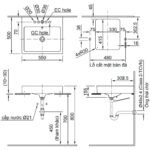 Chậu rửa mặt lavabo INAX AL-536VFC/ BW1 (AL536VFC) đặt bàn 1 lỗ - Ảnh 6