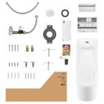 Bồn tiểu nam INAX ASU-500V/ BW1 (ASU-500V) treo tường, xả cảm ứng dùng pin AA - Ảnh 4