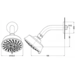 Bát sen gắn tường TOTO TBW03001B 5 Chế Độ - Ảnh 2