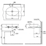 Chậu rửa mặt lavabo TOTO LT1705#MBE đặt bàn, màu be mờ - Ảnh 5
