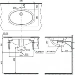 Chậu rửa mặt lavabo TOTO LW1506V#XW/ TL516GV âm bàn, kèm giá đỡ TL516GV - Ảnh 3