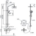 Sen cây INAX BFV-1405S (BFV1405S) nóng lạnh, tay sen 3C massage 5 chế độ - Ảnh 5