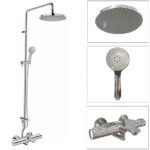 Sen cây INAX BFV-3415T-9C (BFV3415T9C) nhiệt độ, tay sen 9C 5 chế độ