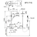 Sen cây INAX BFV-71S (BFV71S) nóng lạnh - Ảnh 5