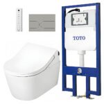 Bồn cầu TOTO CW542HME5UNW1/ TCF794CZ#NW1/ WH172AT/ MB175M#SS treo tường (giấu dây), nắp điện tử TCF794CZ