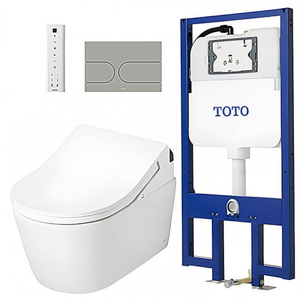 Bồn cầu TOTO CW542HME5UNW1/ TCF794CZ#NW1/ WH172AT/ MB175M#SS treo tường (giấu dây), nắp điện tử TCF794CZ