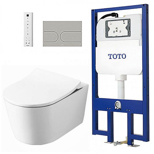 Bồn cầu TOTO CW542ME5UNW1/ TC513A/ WH172A/ MB175M#SS treo tường (giấu dây), nắp êm TC513A