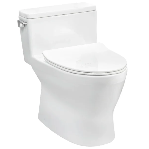 Bàn cầu TOTO MS188VKT8#XW/ T53P100VR 1 khối nắp êm TC600VS