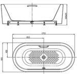 Bồn tắm American Standard BTAS2732 đặt sàn, dòng Acacia - Ảnh 2