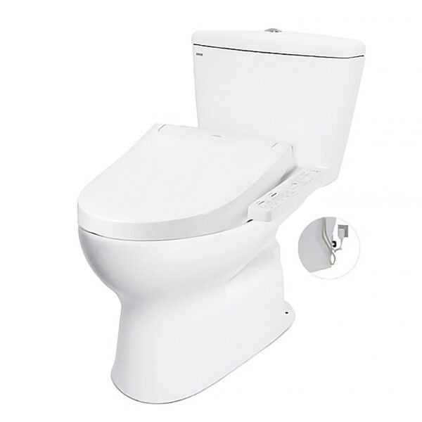 Bồn cầu TOTO CS300DRW16#W 2 khối  nắp điện tử TCF23410AAA