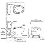 Bồn cầu TOTO CS767RT3#XW 2 khối nắp êm TC385VS - Ảnh 4