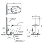 Bồn cầu TOTO CS818DT2#W 2 khối nắp êm TC393VS - Ảnh 3