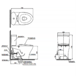 Bồn cầu TOTO CS838CDW15#XW (Giấu dây) nắp điện tử TCF24460AAA - Ảnh 5