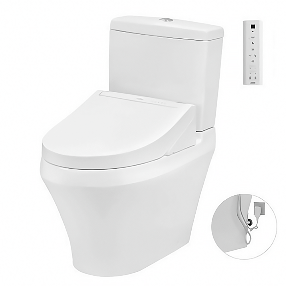 cs945pdw14xw-1442.webp Bồn cầu TOTO CS945PDW14#XW 2 khối (Thoát ngang), nắp điện tử TCF24410AAA - Ảnh 1
