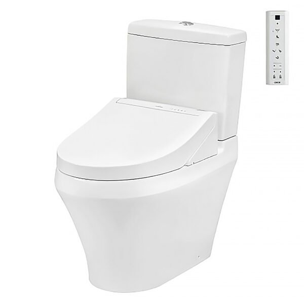 Bồn cầu TOTO CS948CDW15#XW 2 khối (Giấu dây) nắp điện tử TCF24460AAA