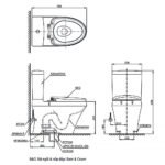 Bồn cầu TOTO CS948DE4#XW 2 khối nắp rửa cơ TCW1211A - Ảnh 3