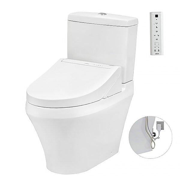 Bồn cầu TOTO CS948DW14#XW 2 khối nắp điện tử TCF24410AAA