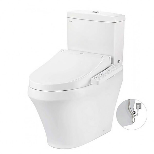 Bồn cầu TOTO CS948DW16#XW 2 khối nắp điện tử TCF23410AAA